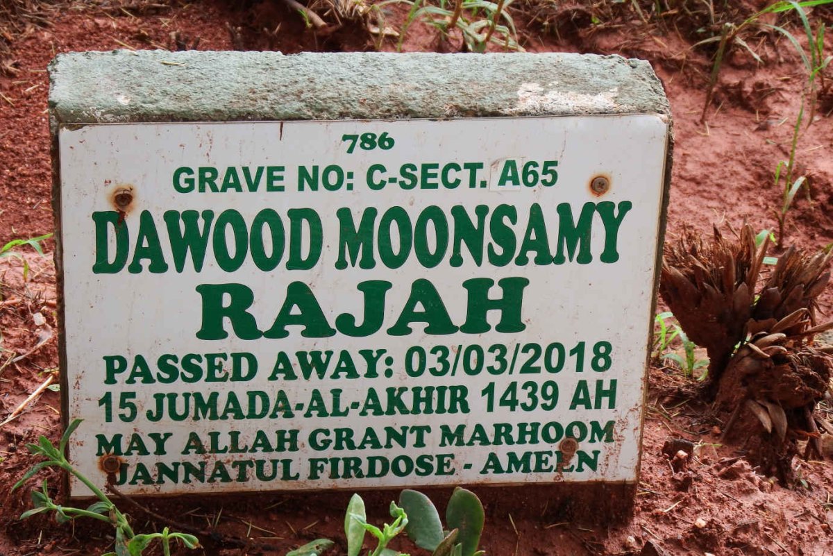 RAJAH Dawood Moonsamy -2018