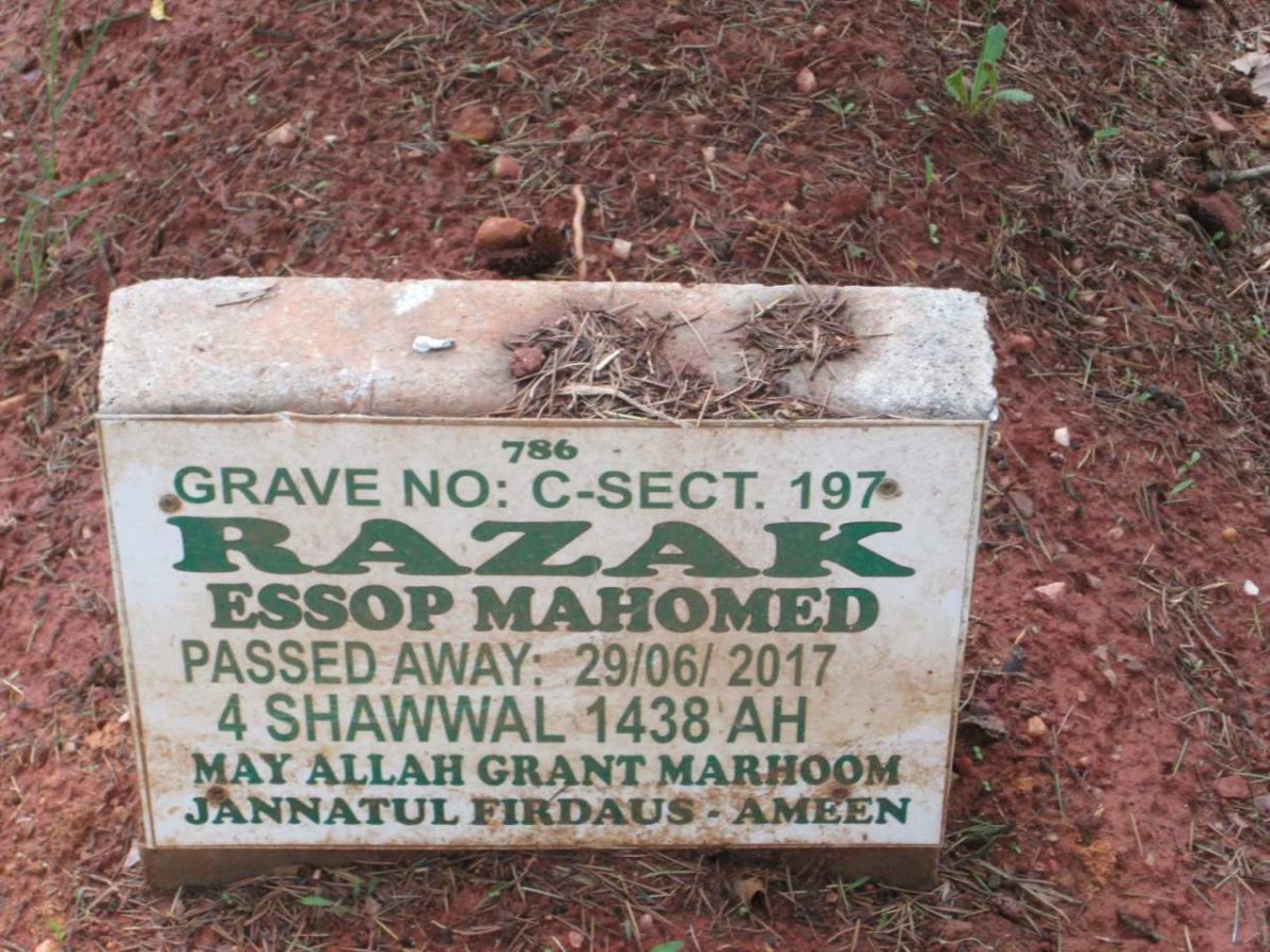 RAZAK Essop Mahomed -2017