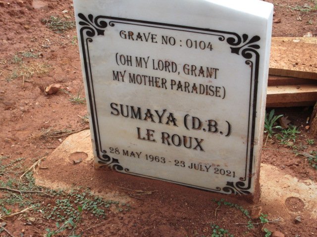 ROUX D.B., le 1963-2021