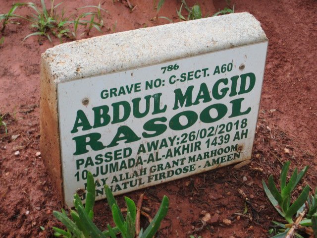 RASOOL Abdul Magid -2018