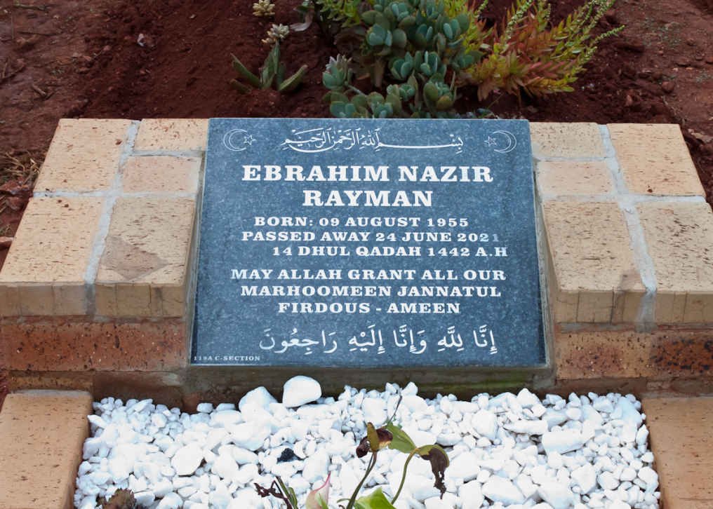 RAYMAN Ebrahim Nazir 1955-2021