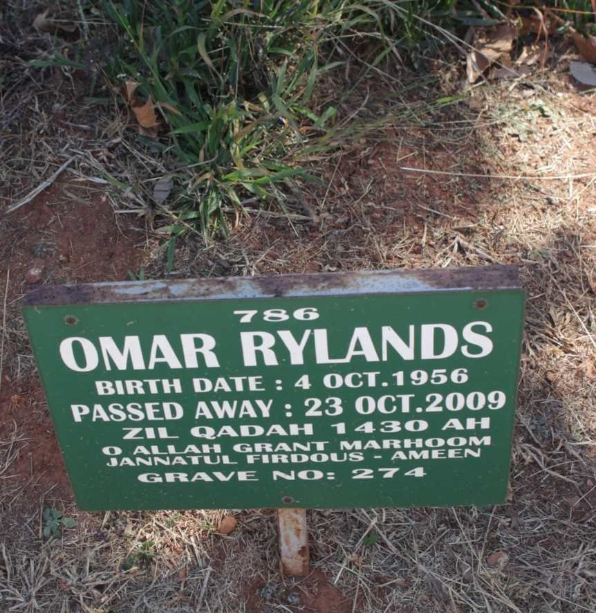 RYLANDS Omar 1956-2009