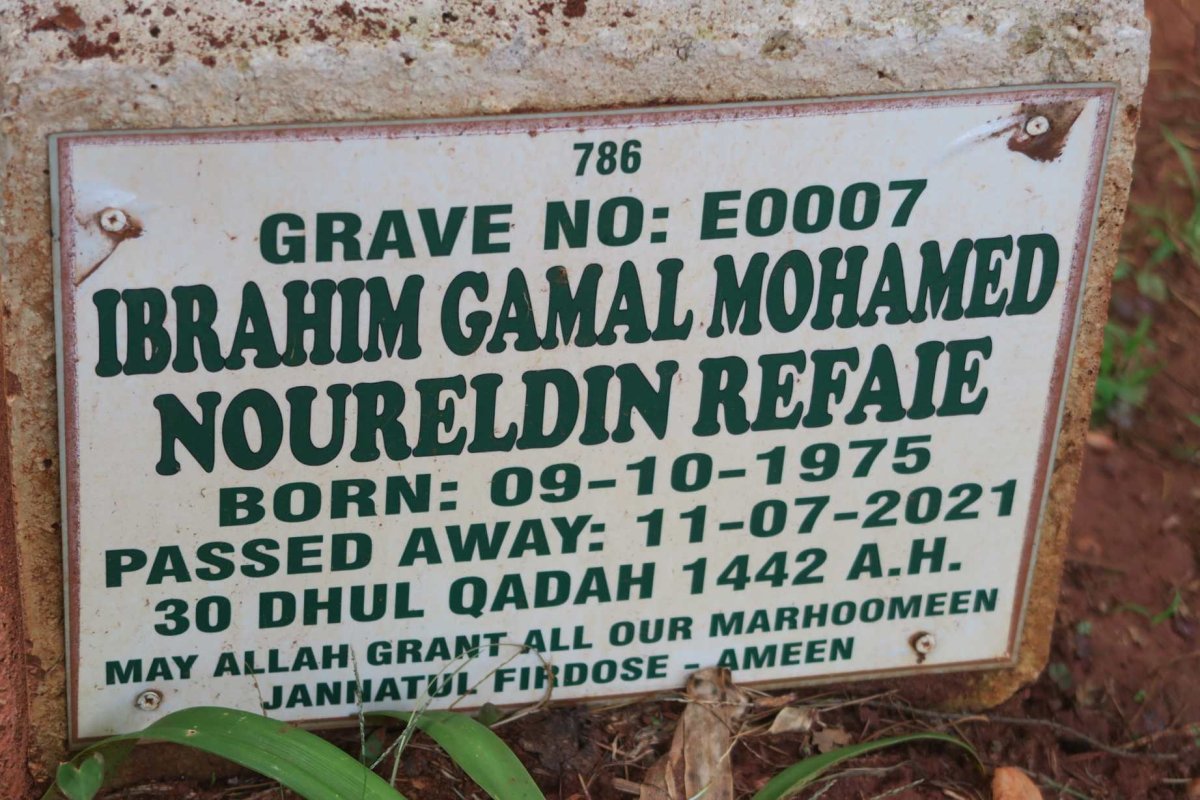REFAIE Ibrahim Gamal Mohamed Noureldin 1975-2021