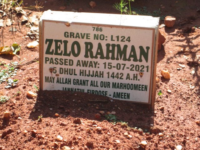 RAHMAN Zelo -2021