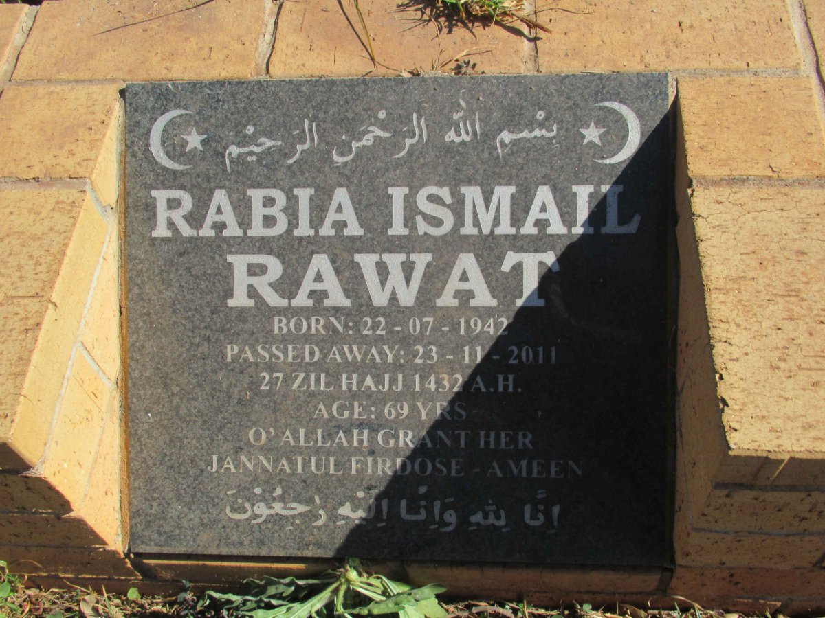 RAWAT Rabia Ismail 1942-2011