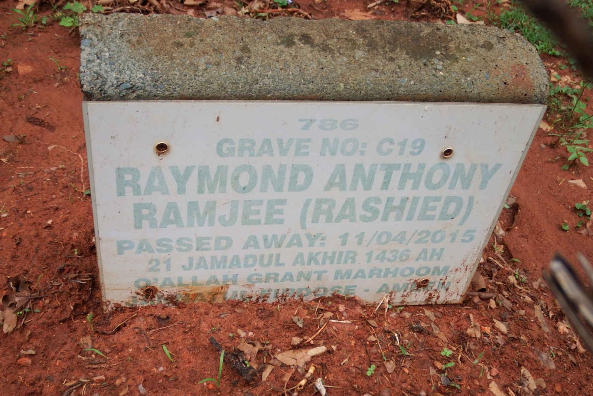RAMJEE Raymond Anthony -2015