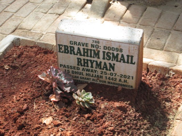 RHYMAN Ebrahim Ismail -2021