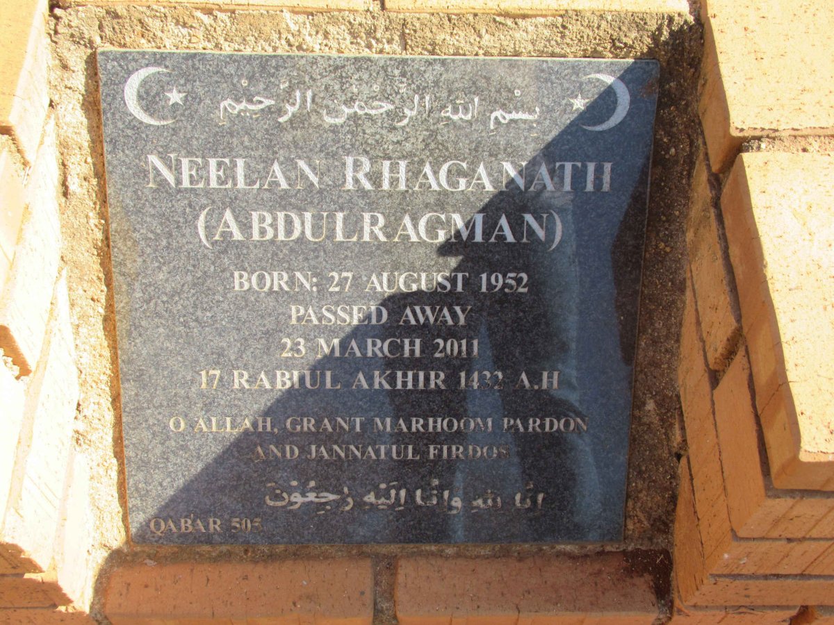 RHAGANATH Neelan 1952-2011