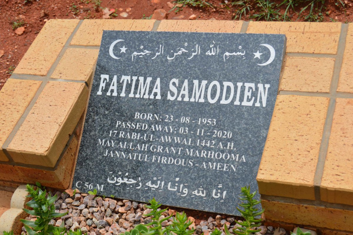 SAMODIEN Fatima 1953-2020