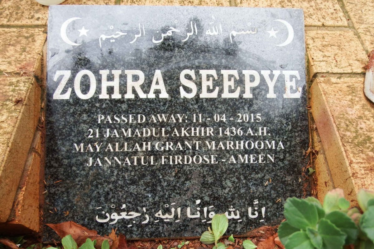 SEEPYE Zohra -2015