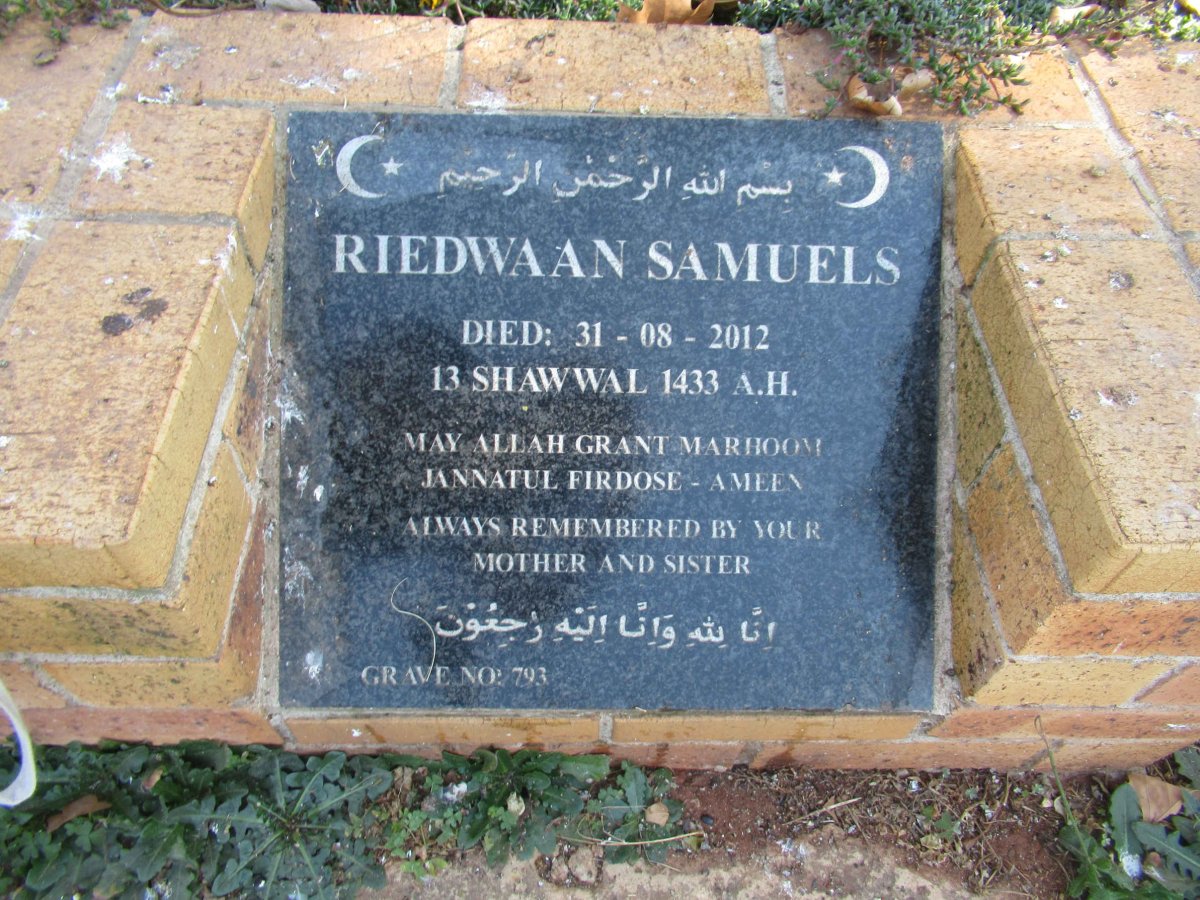 SAMUELS Riedwaan -2012