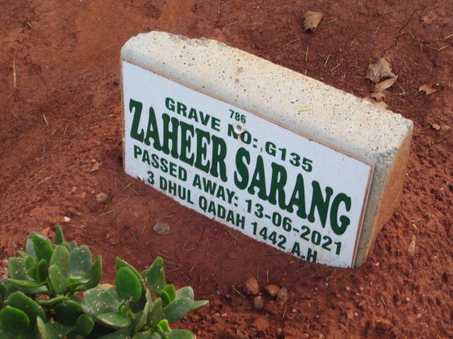 SARANG Zaheer -2021