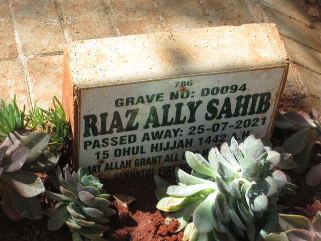 SAHIB Riaz Ally -2021