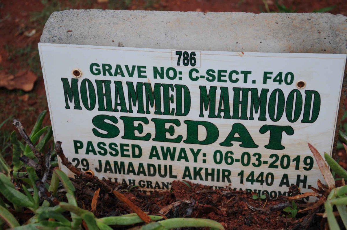 SEEDAT Mohammed Mahmood -2019