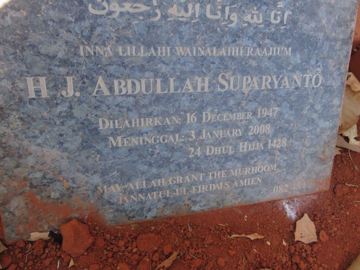 SUPARYANTO H.J. Abdullah 1947-2008