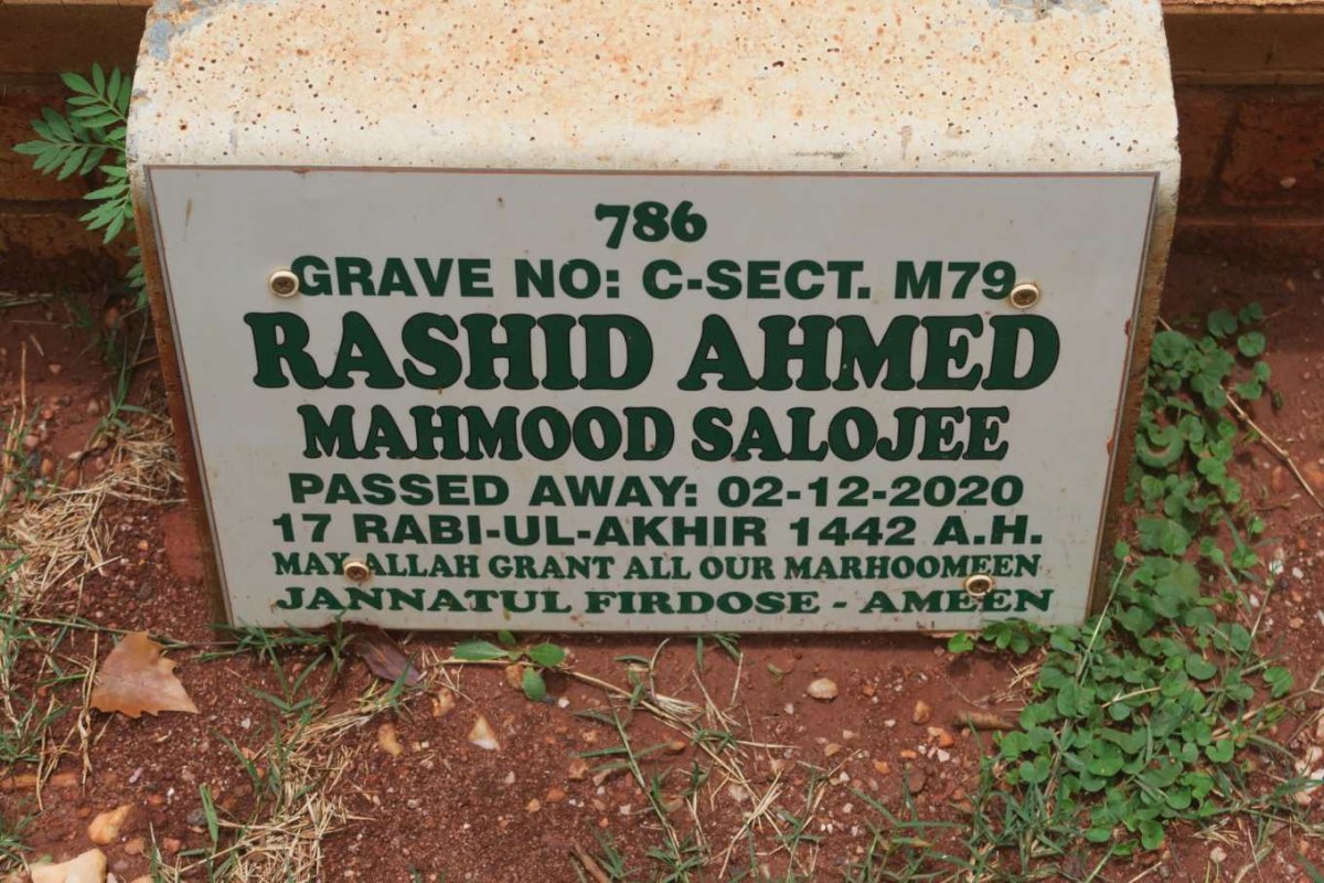 SALOJEE Rashid Ahmed Mahmood -2020