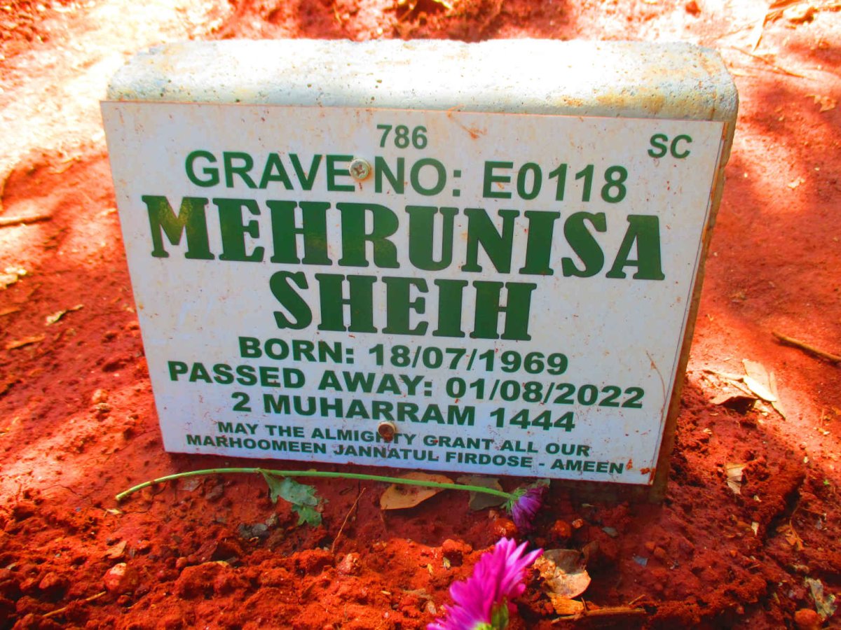 SHEIH Mehrunisa 1969-2022