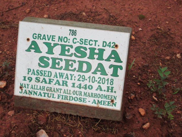 SEEDAT Ayesha -2018