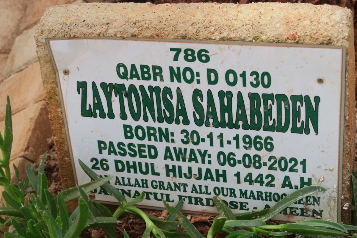 SAHABEDEN Zaytonisa 1966-2021