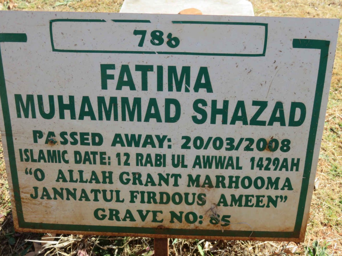 SHAZAD Fatima Muhammad -2008