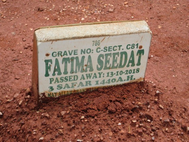 SEEDAT Fatima -2018