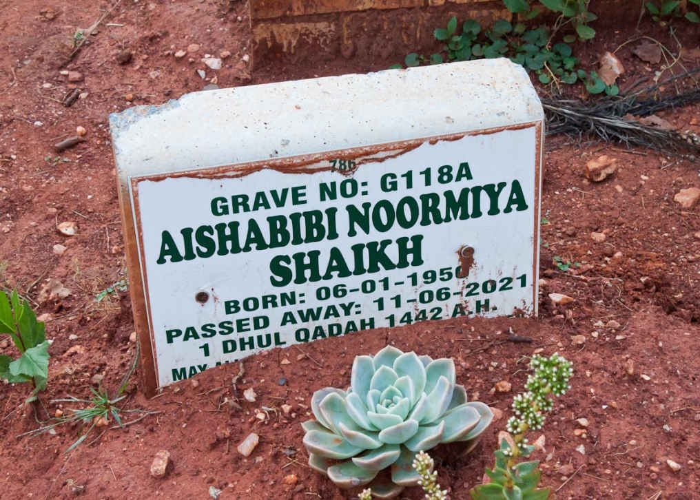 SHAIKH Aishabibi Noormiya 1950-2021