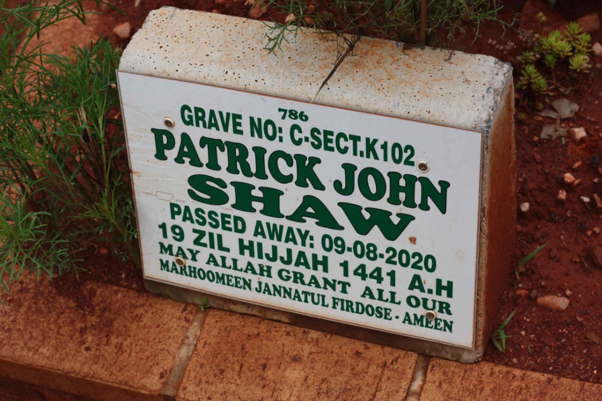 SHAW Patrick John -2020