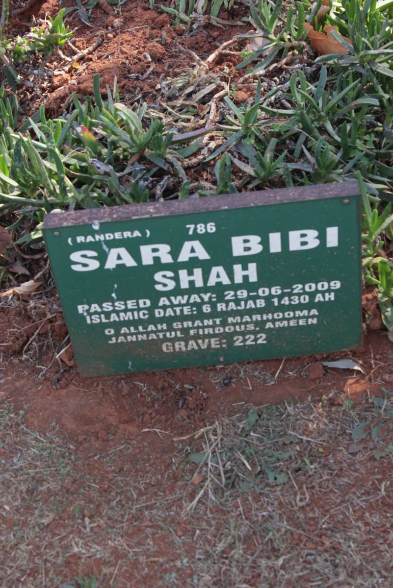 SHAH Sara Bibi -2009