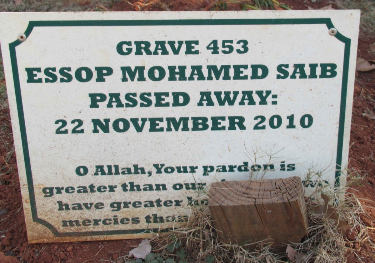 SAIB Essop Mohamed -2010