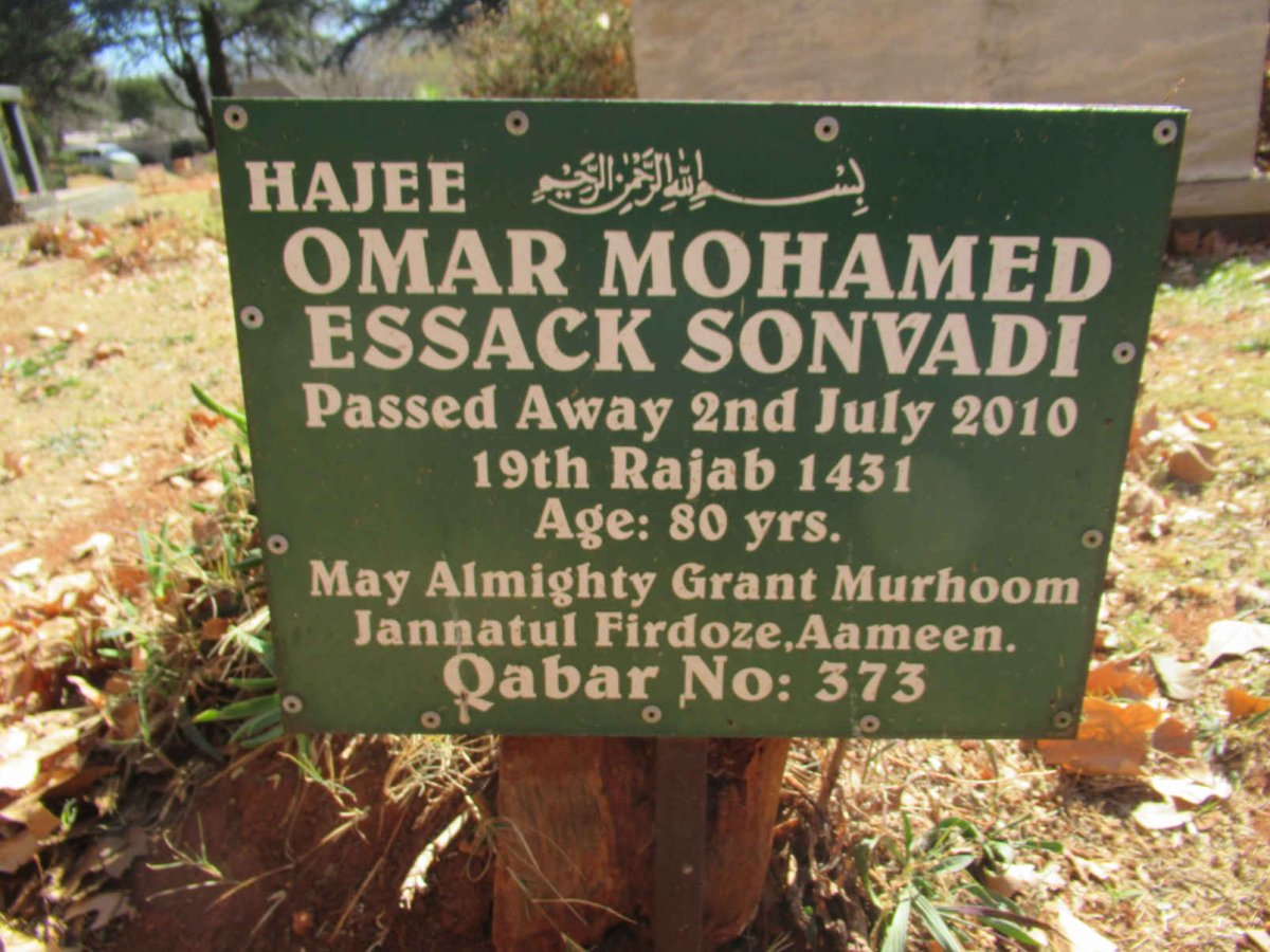 SONVADI Omar Mohamed Essack -2010