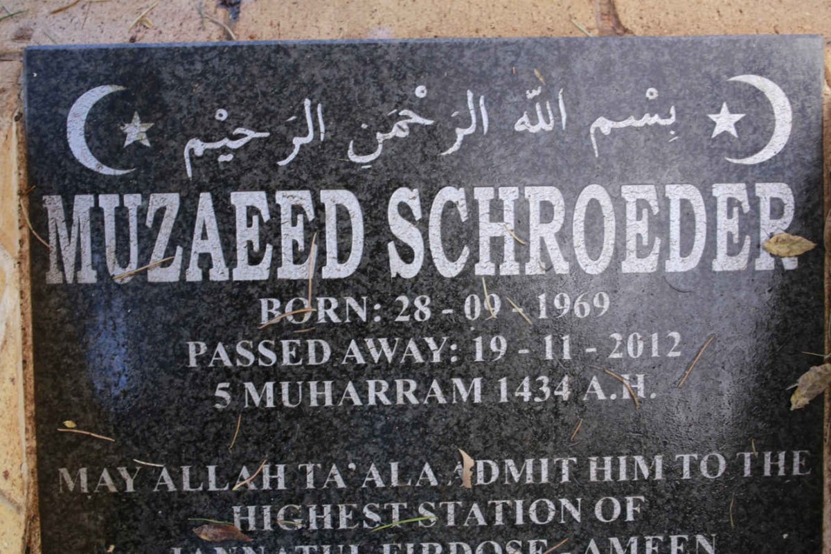 SCHROEDER Muzaeed 1969-2012