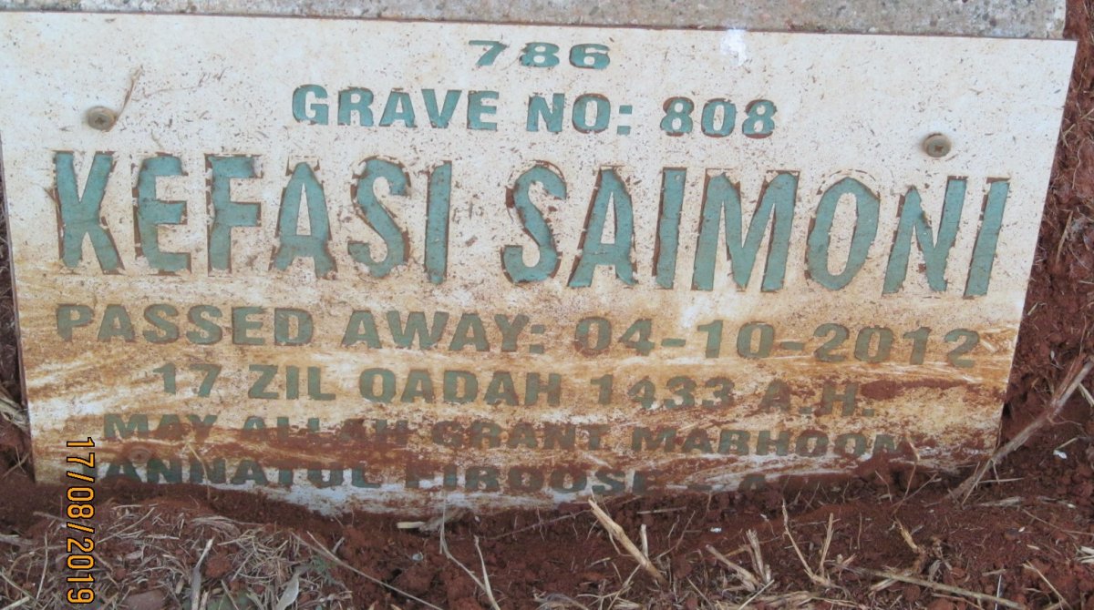 SAIMONI Kefasi -2012