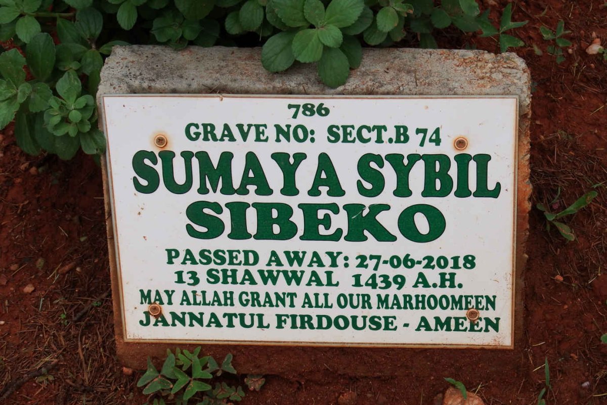 SIBEKO Sumaya Sybil -2018