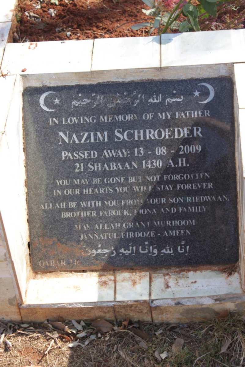 SCHROEDER Nazim -2009