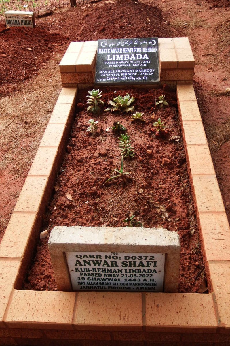 SHAFI Kur-Rehman Limbada, ANWAR -2022 :: LIMBADA Hajee Anvar Shafi Kur-Rehman -2022