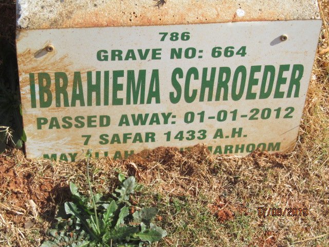 SCHROEDER Ibrahiema -2012