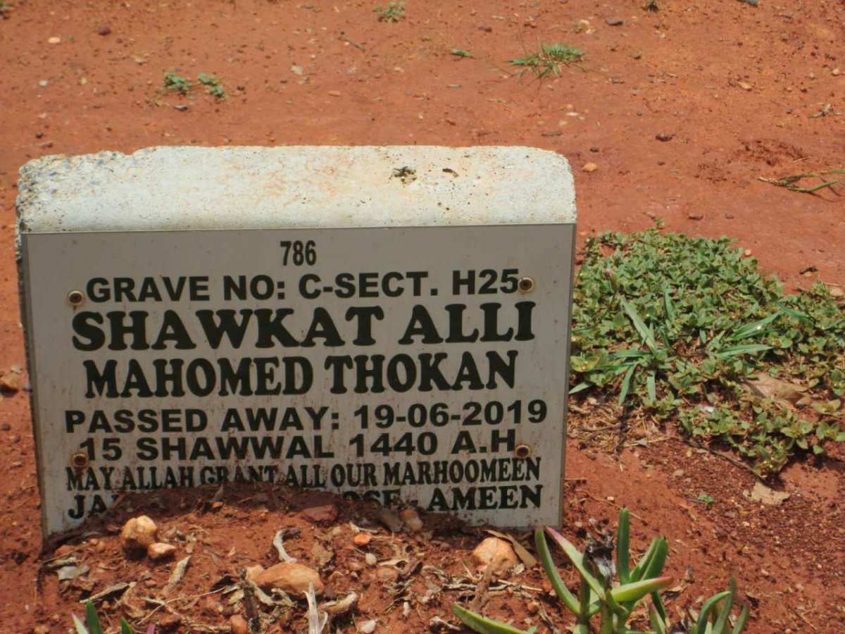 THOKAN Shawkat Alli Mahomed -2019