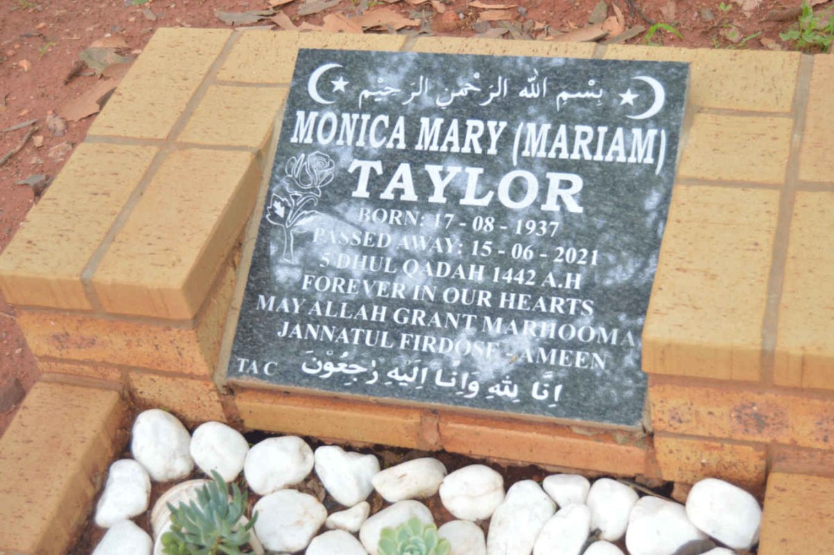 TAYLOR Monica Mary 1937-2021