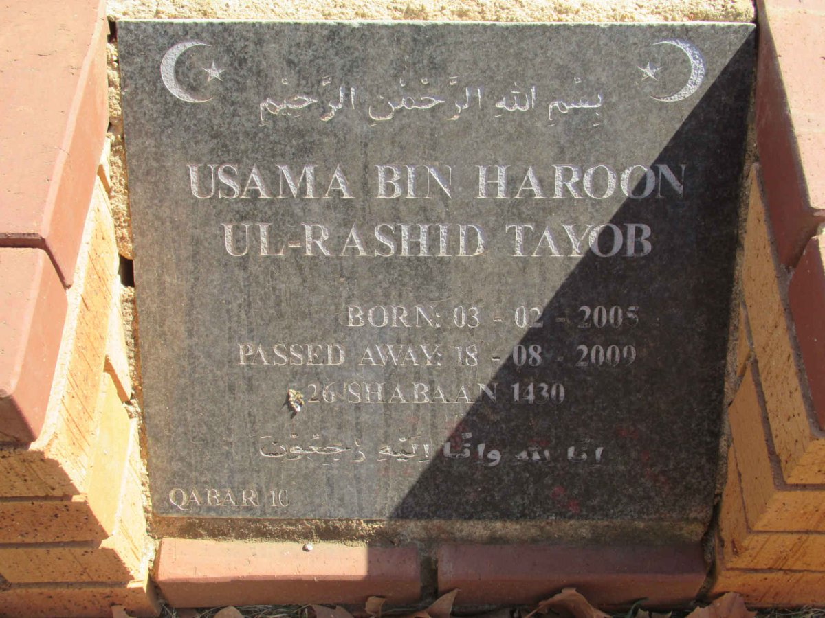 TAYOB Usama Bin Haroon Ul-Rashid 2005-2009