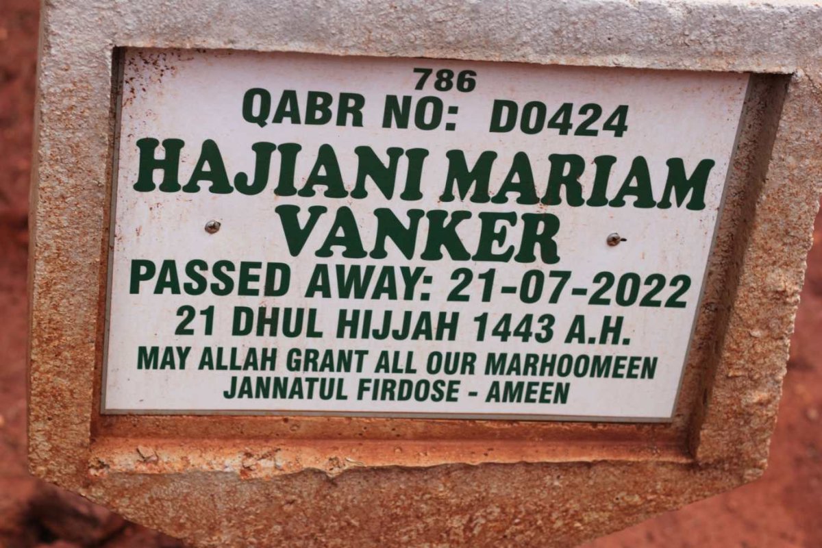VANKER Hajiani Mariam -2022