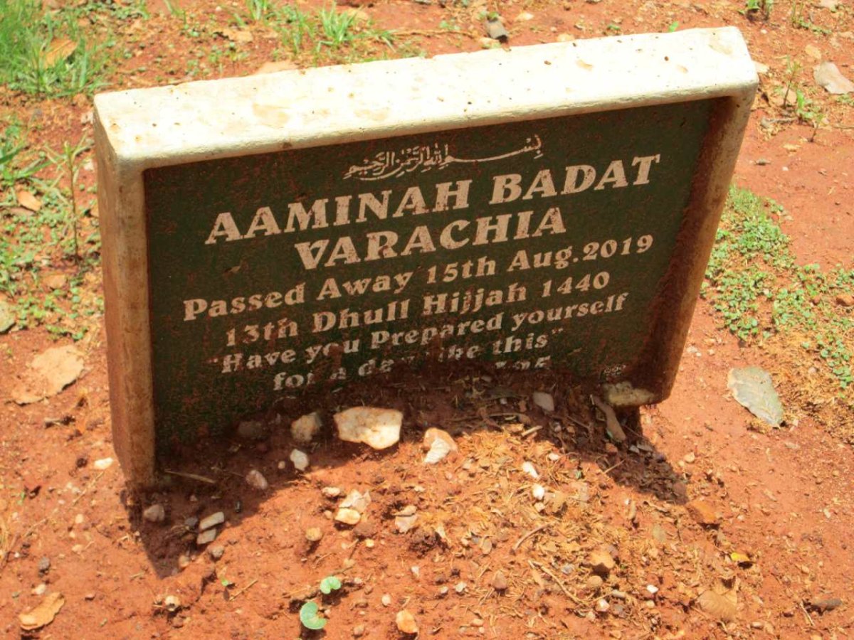 VARACHIA Aaminah Badat -2019