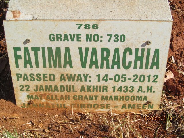 VARACHIA Fatima -2012