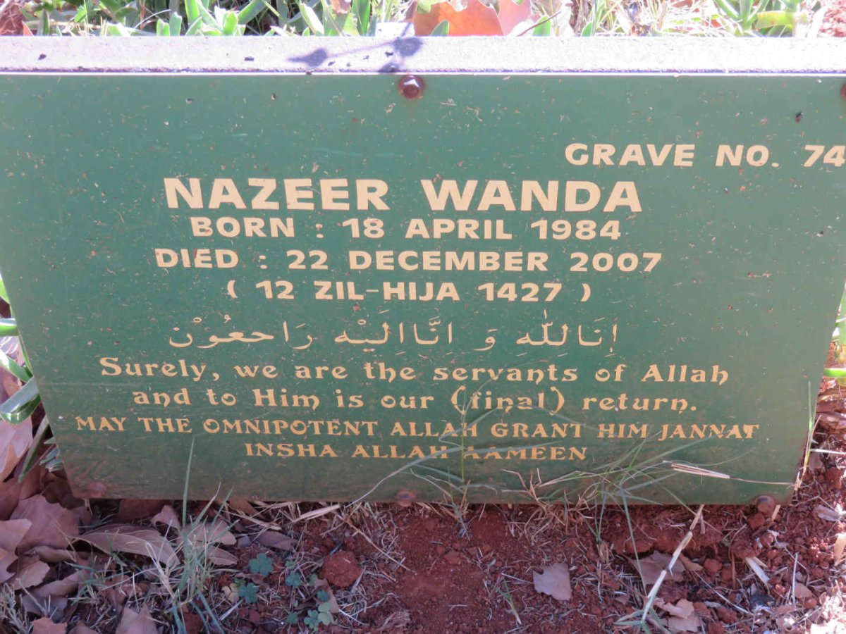 WANDA Nazeer 1984-2007