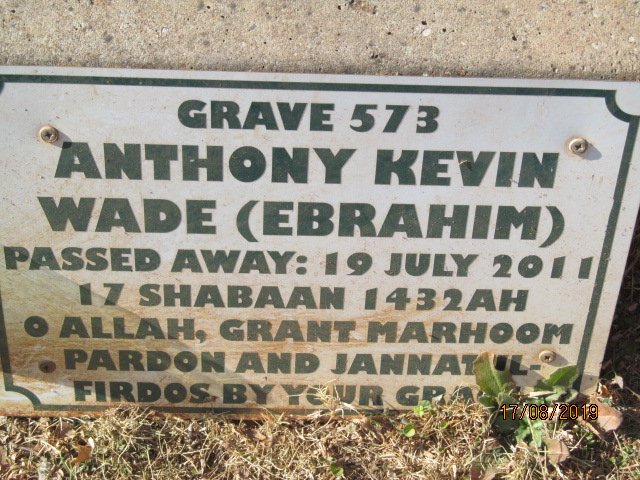 WADE Anthony Kevin -2011