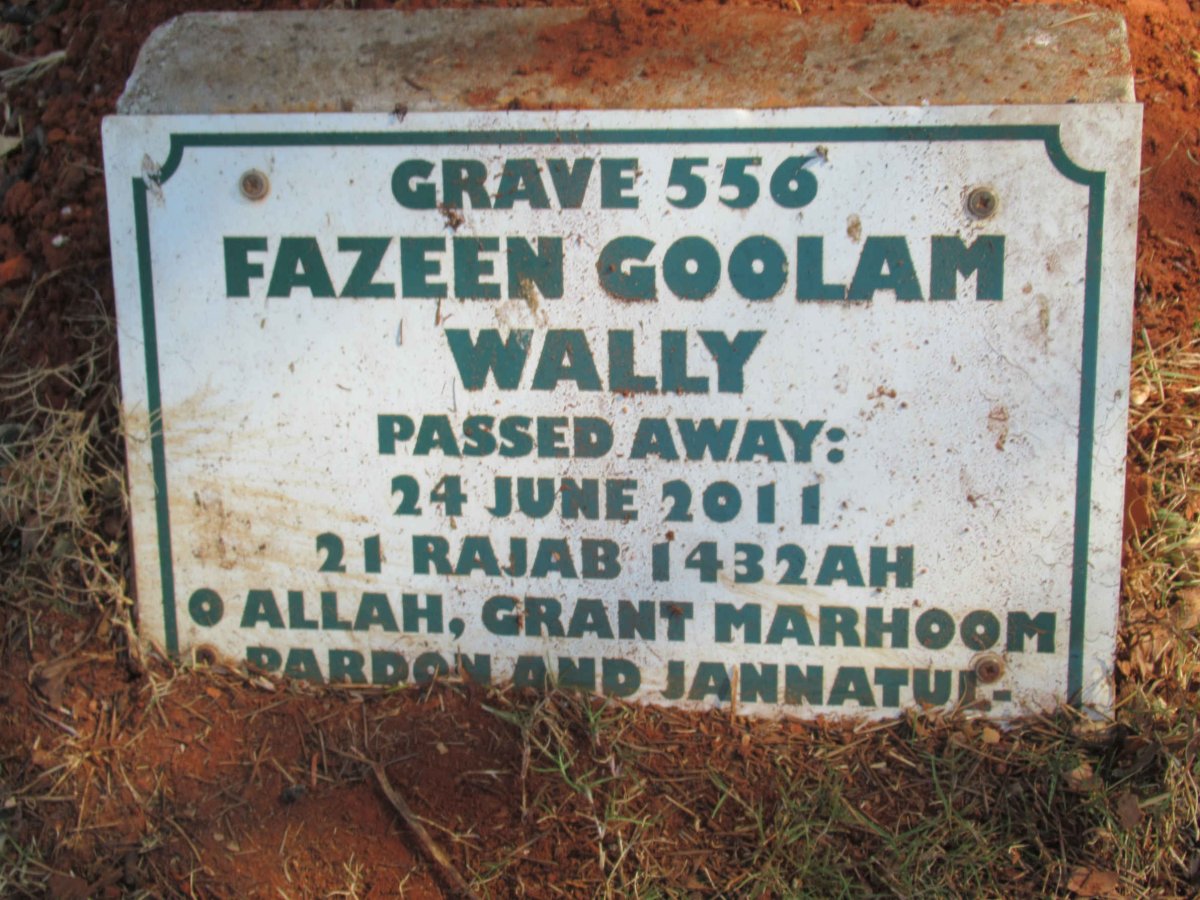 WALLY Fazeen Goolam -2011
