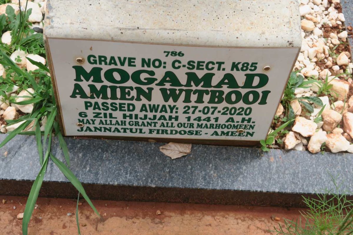 WITBOOI Mogamad Amien -2020