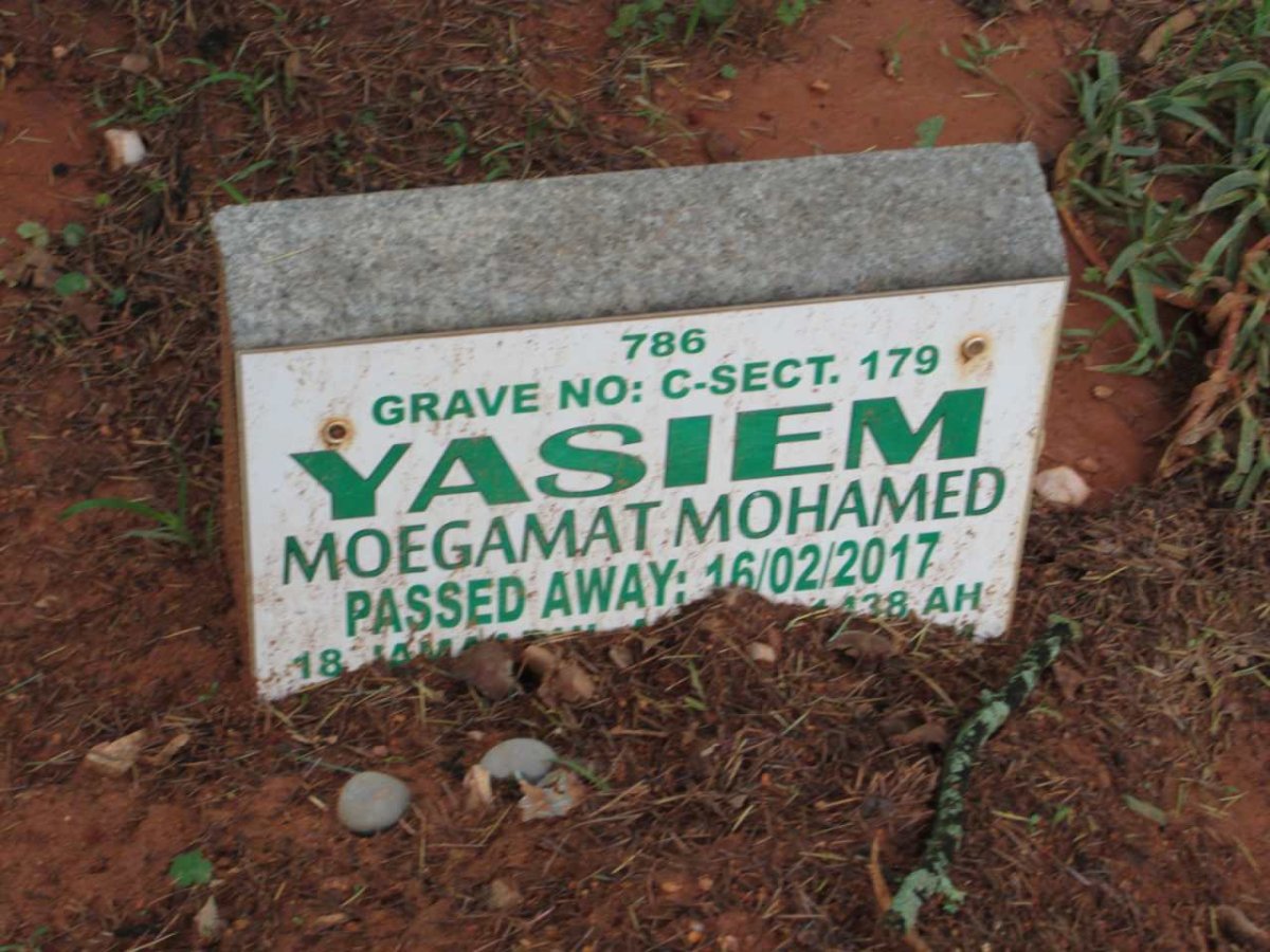 YASIEM Moegamat Mohamed -2017
