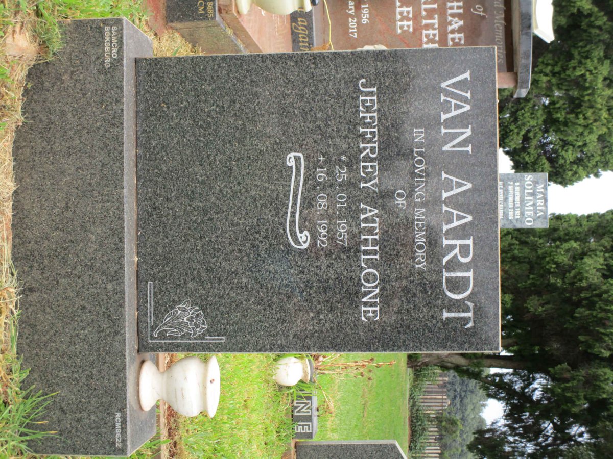 AARDT Jeffrey Athlone, van 1957-1992
