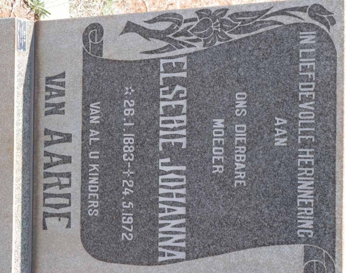 AARDE Elsebie Johanna, van 1883-1972
