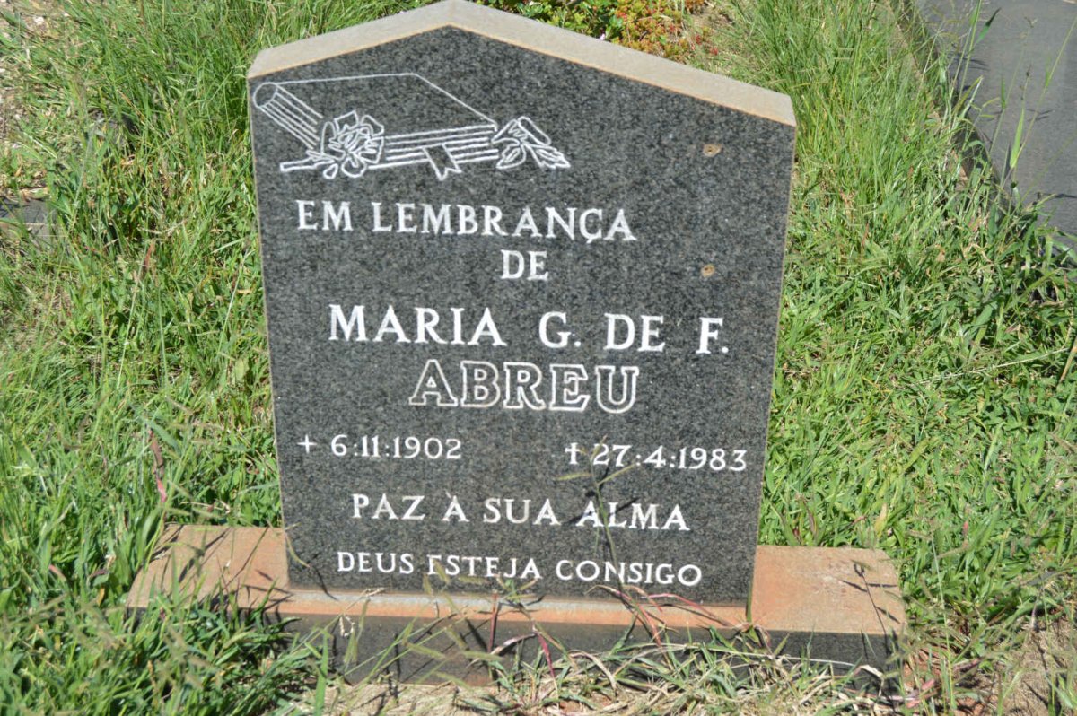 ABREU Maria G. De F. 1902-1983